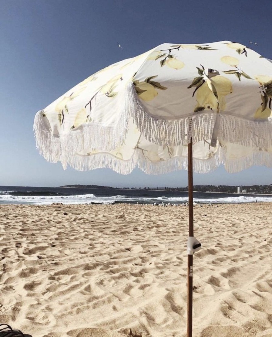 Lifestyle Business & Pleasure Co | Holiday Beach Umbrella-Vintage Lemons