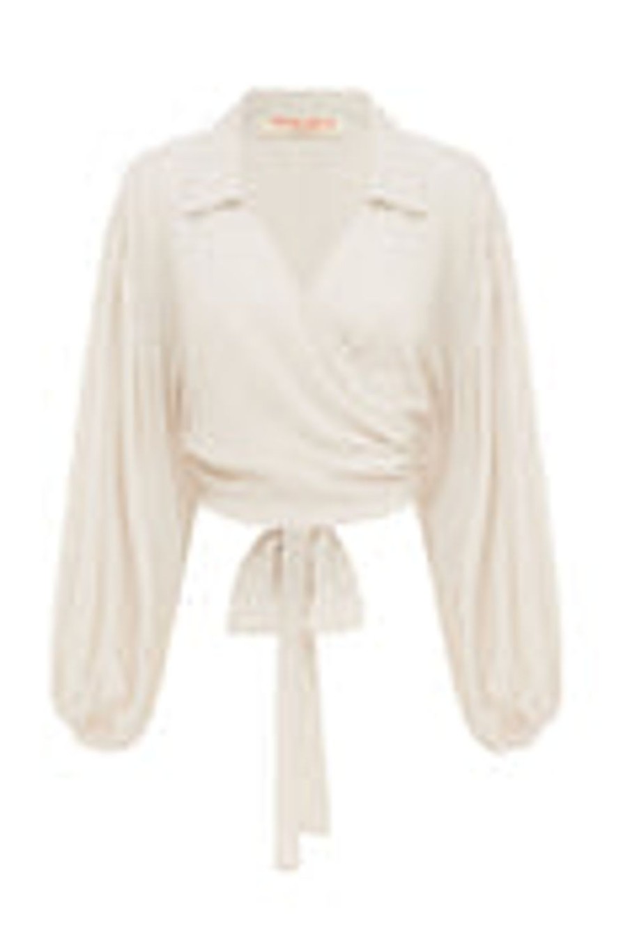 Clothing & Accessories Kinga Csilla | Kinga Csilla-Supine Wrap Blouse-Bone